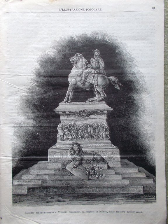 L'illustrazione Popolare 2 Gennaio 1881 Buenos Aires Capodanno Donne in …