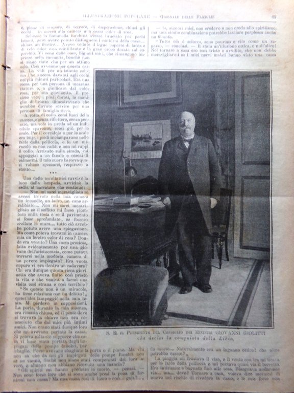 L'Illustrazione Popolare 2 Gennaio 1913 Giolitti Diplomatici Bersezio De Amicis