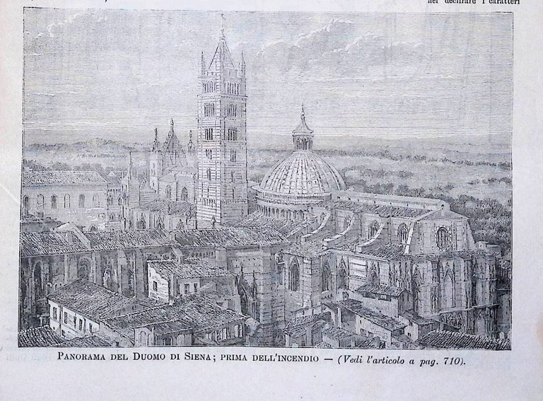 L'Illustrazione Popolare 2 Novembre 1890 incendio Duomo Siena Mormoni Cimitero
