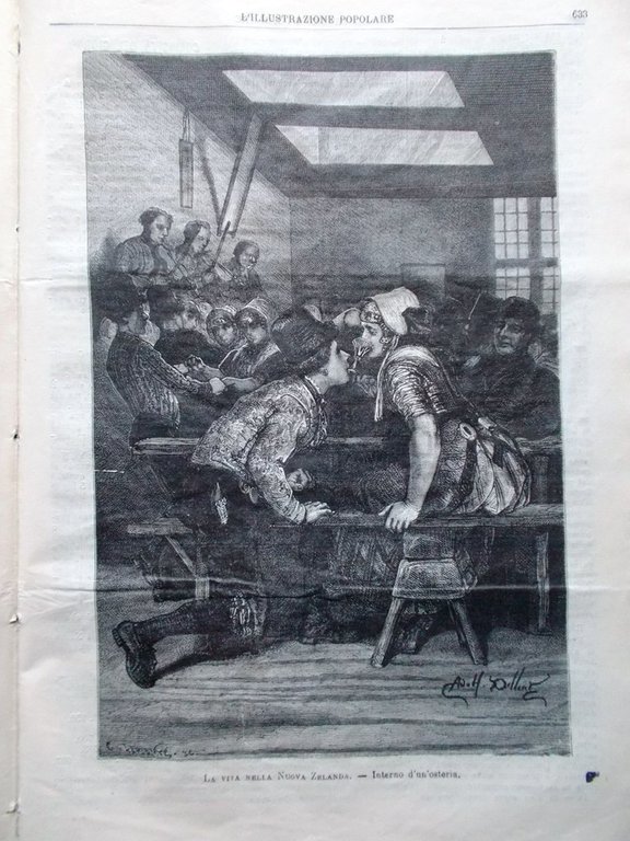 L'illustrazione Popolare 2 Ottobre 1881 Maioliche Nuova Zelanda Garfield Boito