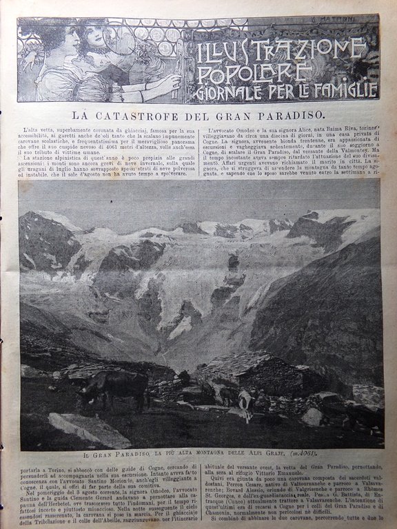 L'Illustrazione Popolare 20 Agosto 1914 WW1 Neutralità Italia Proclami Re …