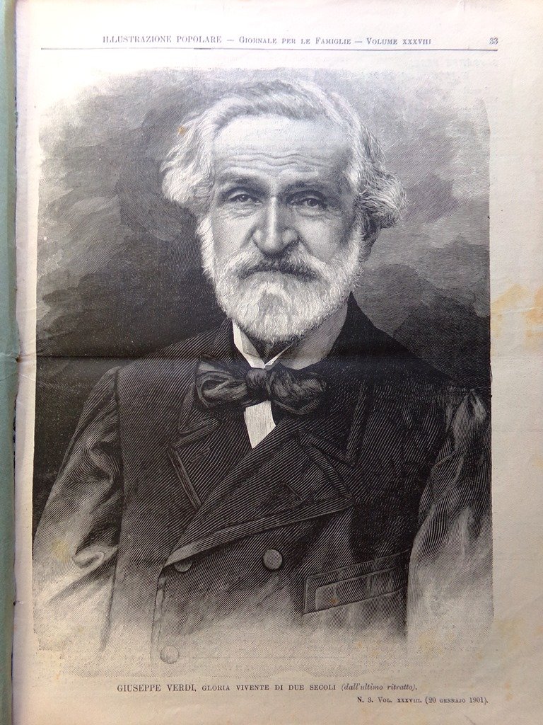 L'Illustrazione Popolare 20 Gennaio 1901 Verdi Capetown Pescheria Venezia Boeri