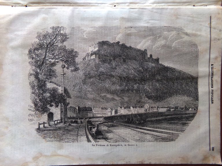 L'illustrazione Popolare 20 Marzo 1870 Jacquard Telaio Koenigstein Moti Parigi