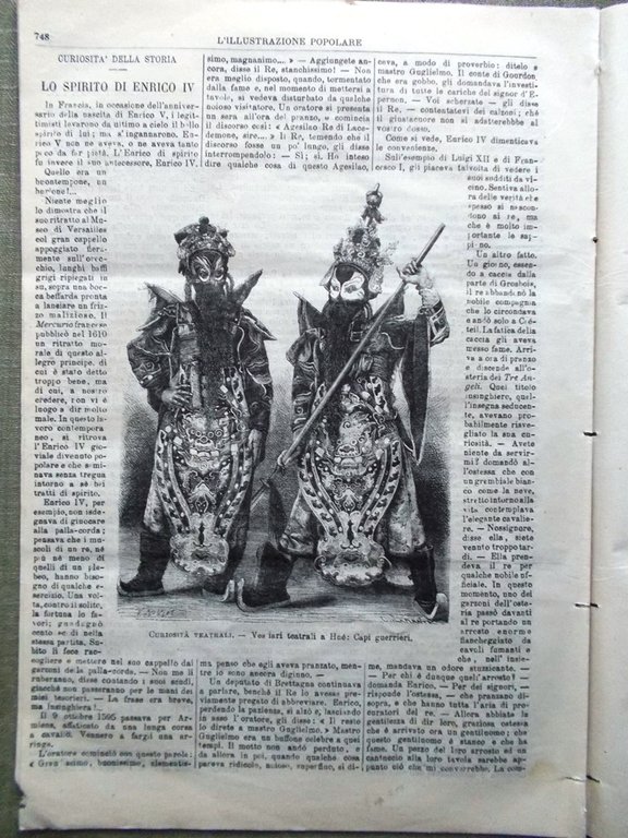 L'illustrazione Popolare 20 Novembre 1881 Immortalità Elettricità Scuole Korido