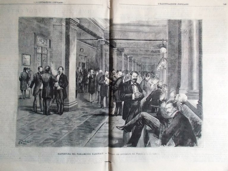 L'illustrazione Popolare 20 Novembre 1881 Immortalità Elettricità Scuole Korido