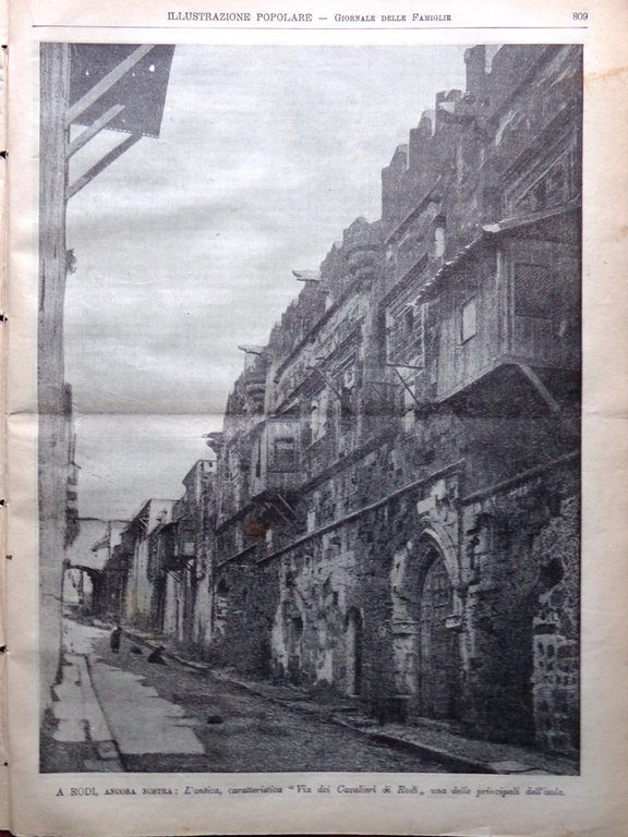 L'Illustrazione Popolare 20 Novembre 1913 Principi Savoia Rodi Bridges Wallace