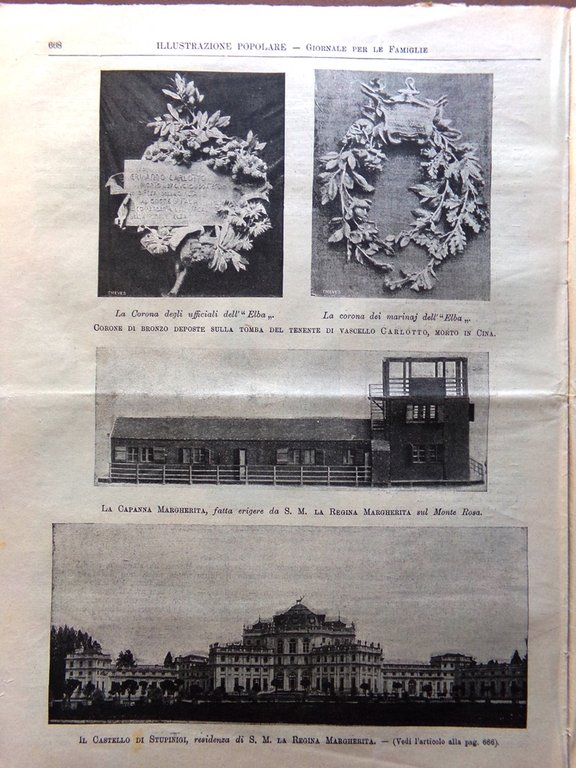 L'Illustrazione Popolare 20 Ottobre 1901 Pasteur Ferrovia Elettrica Borsa Milano