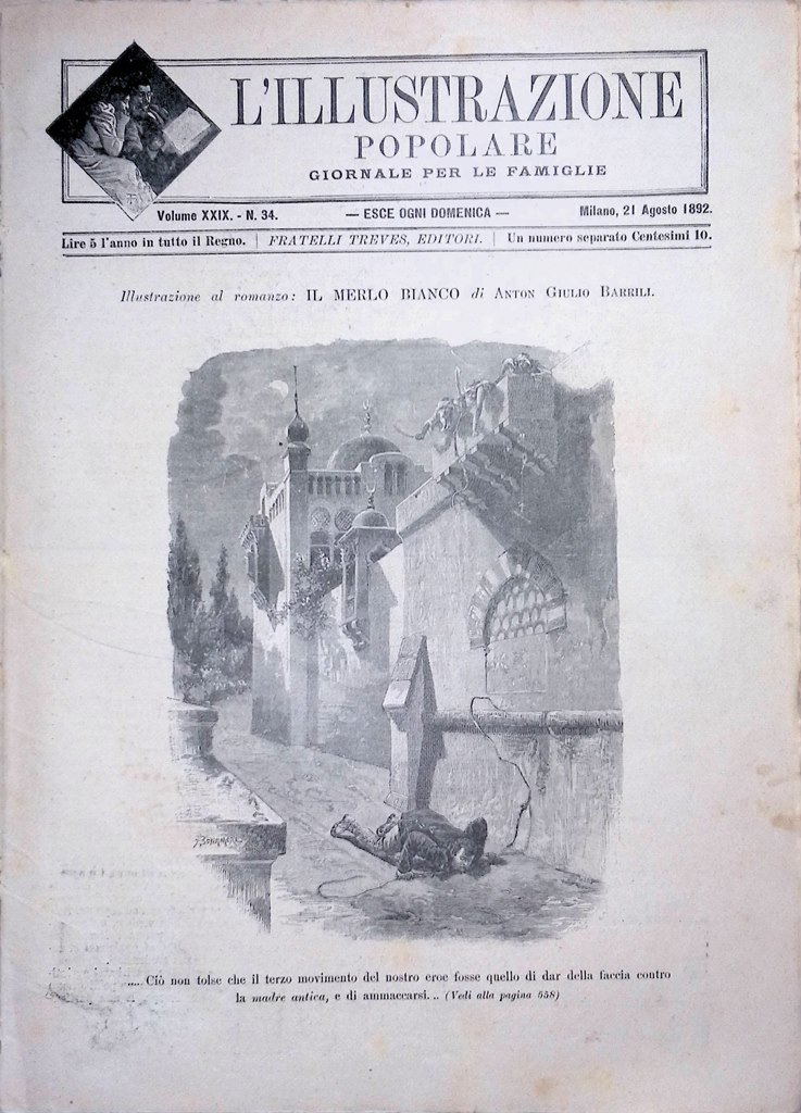 L'Illustrazione Popolare 21 Agosto 1892 Colombo Isabella Lago Svizzera America