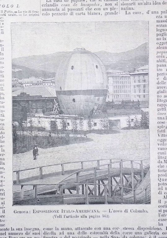 L'Illustrazione Popolare 21 Agosto 1892 Colombo Isabella Lago Svizzera America