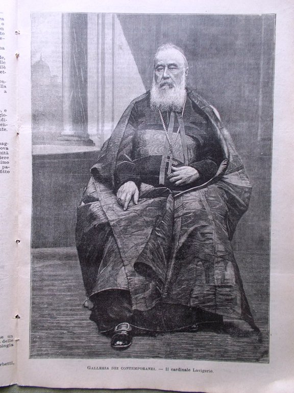 L'illustrazione Popolare 21 Luglio 1889 Don Tarra Lavigerie Ipnotismo Chirurgia