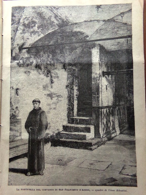 L'illustrazione Popolare 21 Marzo 1886 Emigrazione Borgia San Francesco Spirito