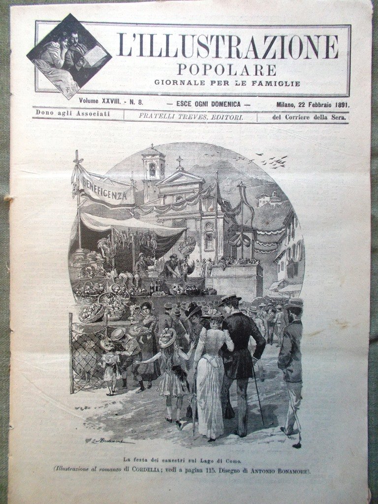 L'illustrazione Popolare 22 Febbraio 1891 Villari Di Rudinì Nicotera Polo …