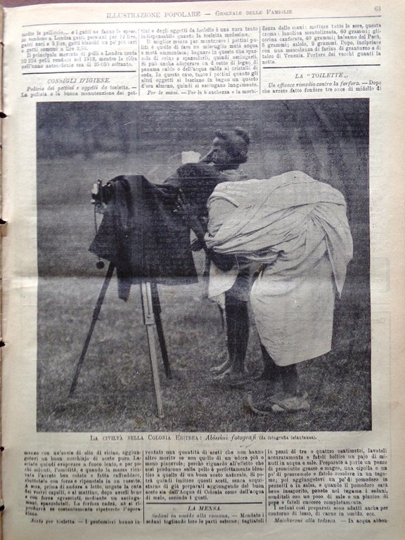 L'Illustrazione Popolare 22 Gennaio 1914 Montessori Napoletani Pittura Giappone