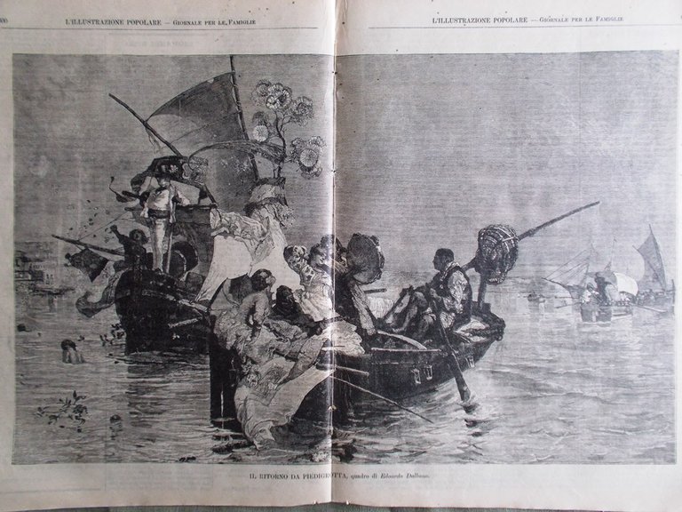 L'illustrazione Popolare 22 Settembre 1889 Catastrofe Anversa Rizzi Piedigrotta