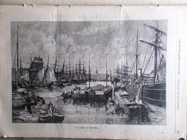 L'illustrazione Popolare 22 Settembre 1889 Catastrofe Anversa Rizzi Piedigrotta