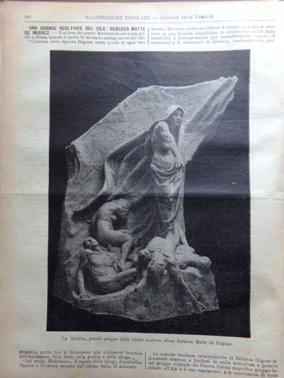 L'Illustrazione Popolare 23 Aprile 1914 Siracusa Auclert Circoli Femminili Heyse