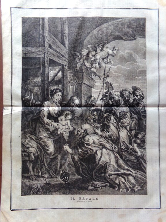 L'illustrazione Popolare 23 Dicembre 1869 Castello Bracciano Natale Sihut Rubens