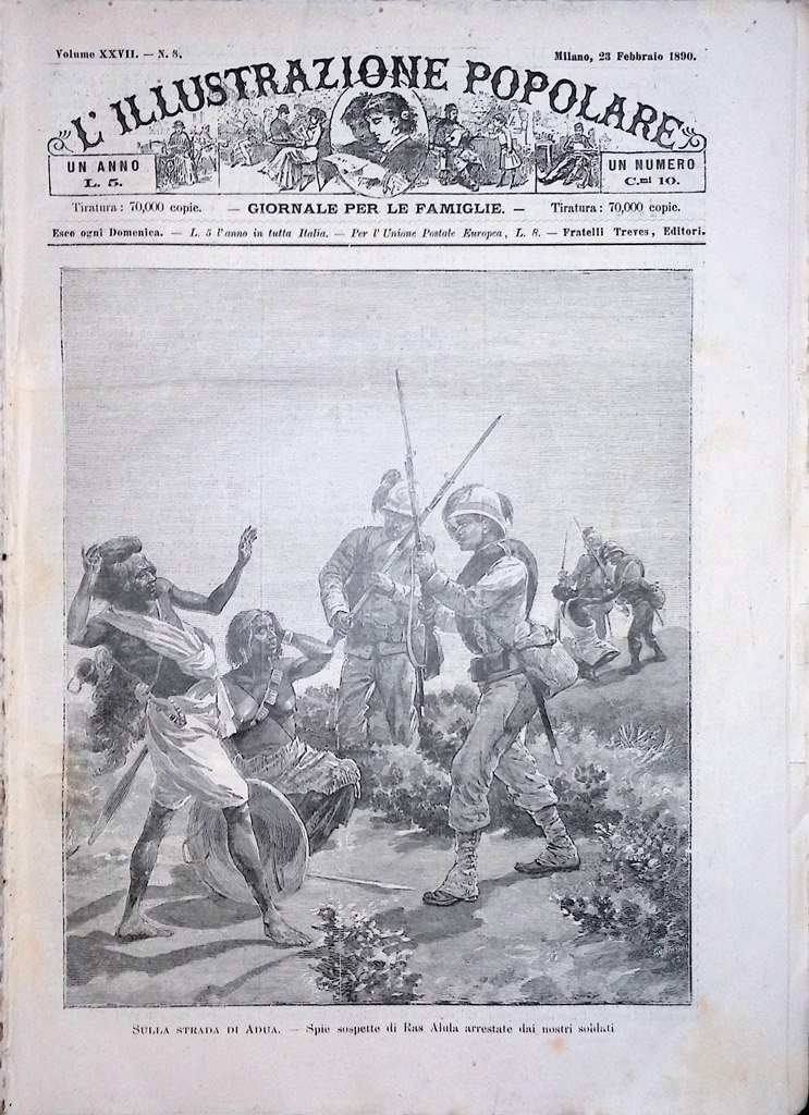 L'Illustrazione Popolare 23 Febbraio 1890 Adua Orero Doré Pecci De …