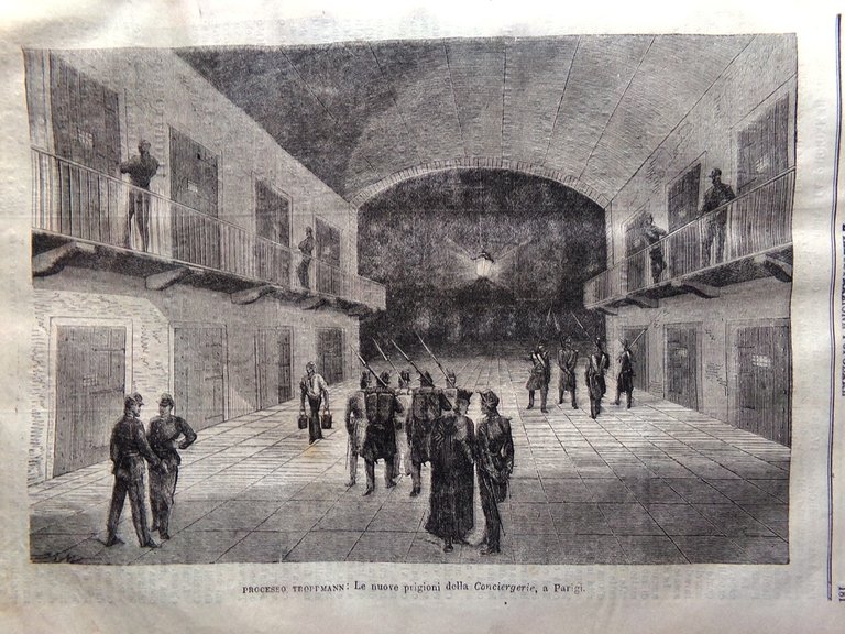 L'illustrazione Popolare 23 Gennaio 1870 Dracena Copenaghen Prigione Troppmann