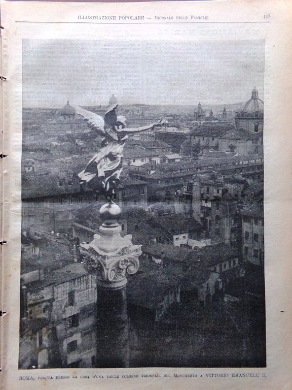 L'Illustrazione Popolare 23 Gennaio 1913 Martini Cremona Suffragetta Smiles Roma