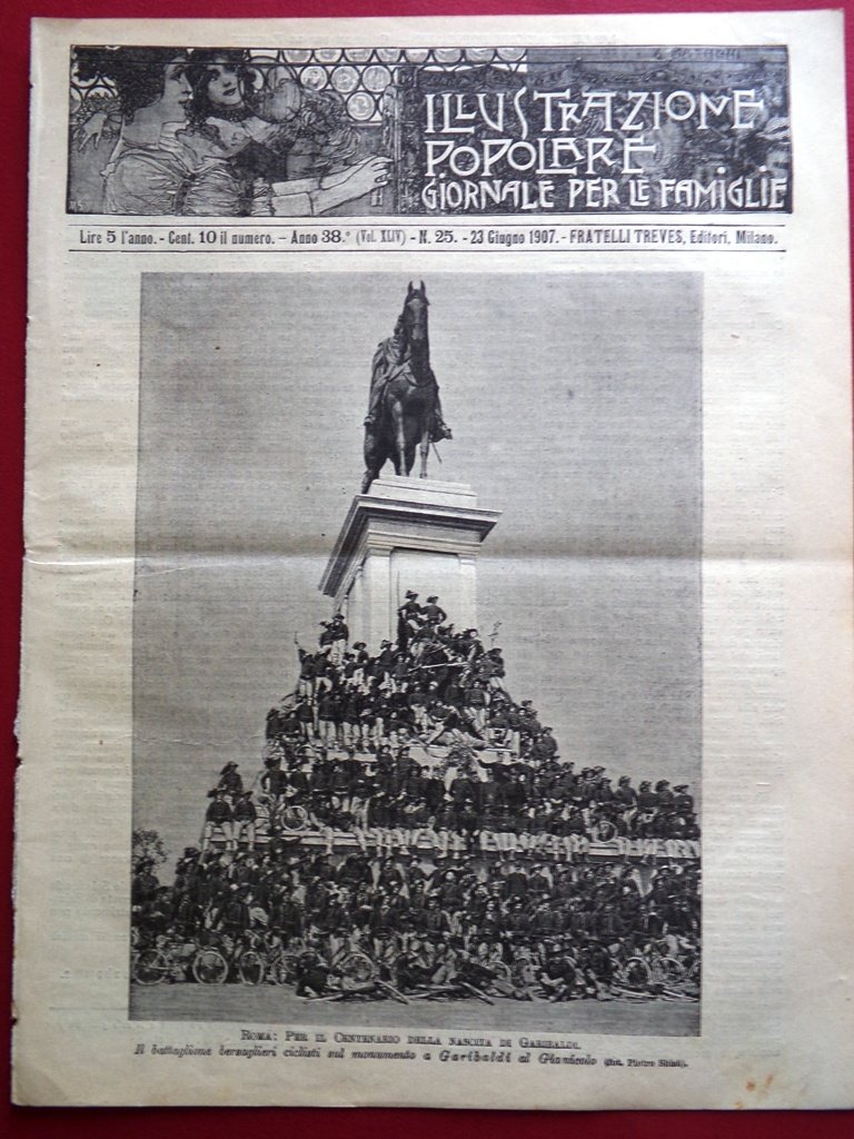 L'illustrazione Popolare 23 Giugno 1907 Panzacchi Tubercolosi Mariani Francesco | Immagine principale