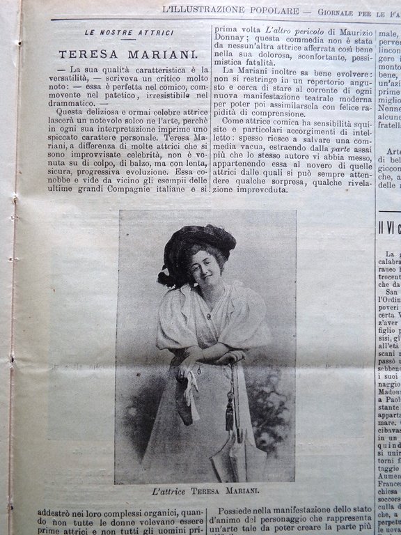 L'illustrazione Popolare 23 Giugno 1907 Panzacchi Tubercolosi Mariani Francesco | Immagine Gallery 2