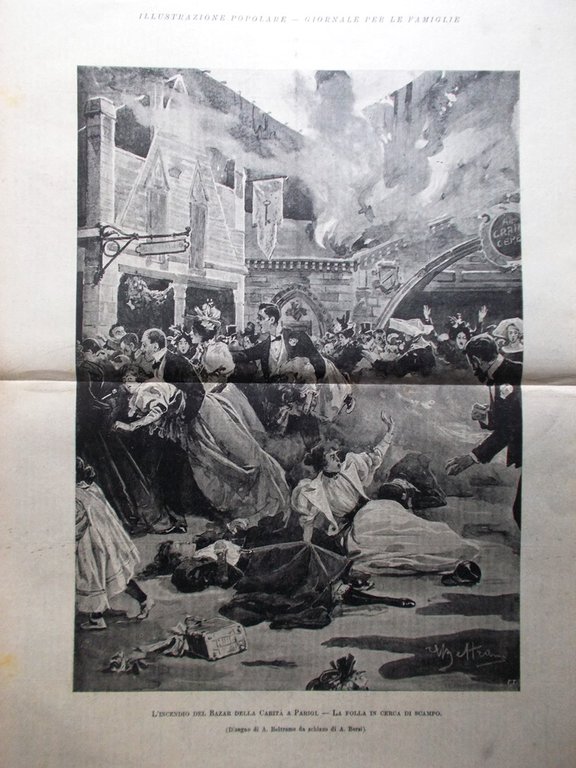 L'illustrazione Popolare 23 Maggio 1897 Incendio Bazar Parigi Ascensione Palermo | Immagine Gallery 2