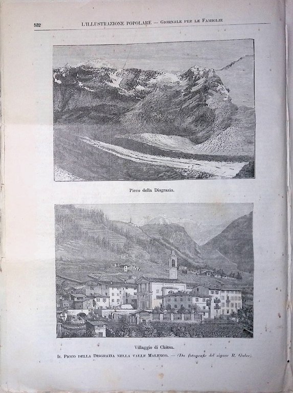 L'Illustrazione Popolare 24 Agosto 1890 Buenos Aires Picco Disgrazia Gressoney