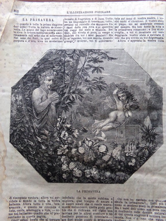 L'illustrazione Popolare 24 Aprile 1870 Assedio di Tortona Ventaglio Previdenza