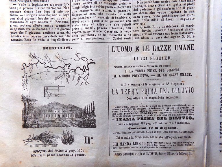 L'Illustrazione Popolare 24 Dicembre 1871 Cristoforo Colombo Natale Albero Ceppo