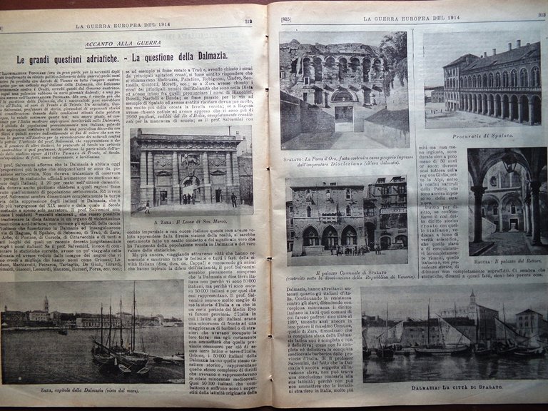 L'Illustrazione Popolare 24 Dicembre 1914 WW1 Dalmazia Tedeschi Ypres Invenzioni