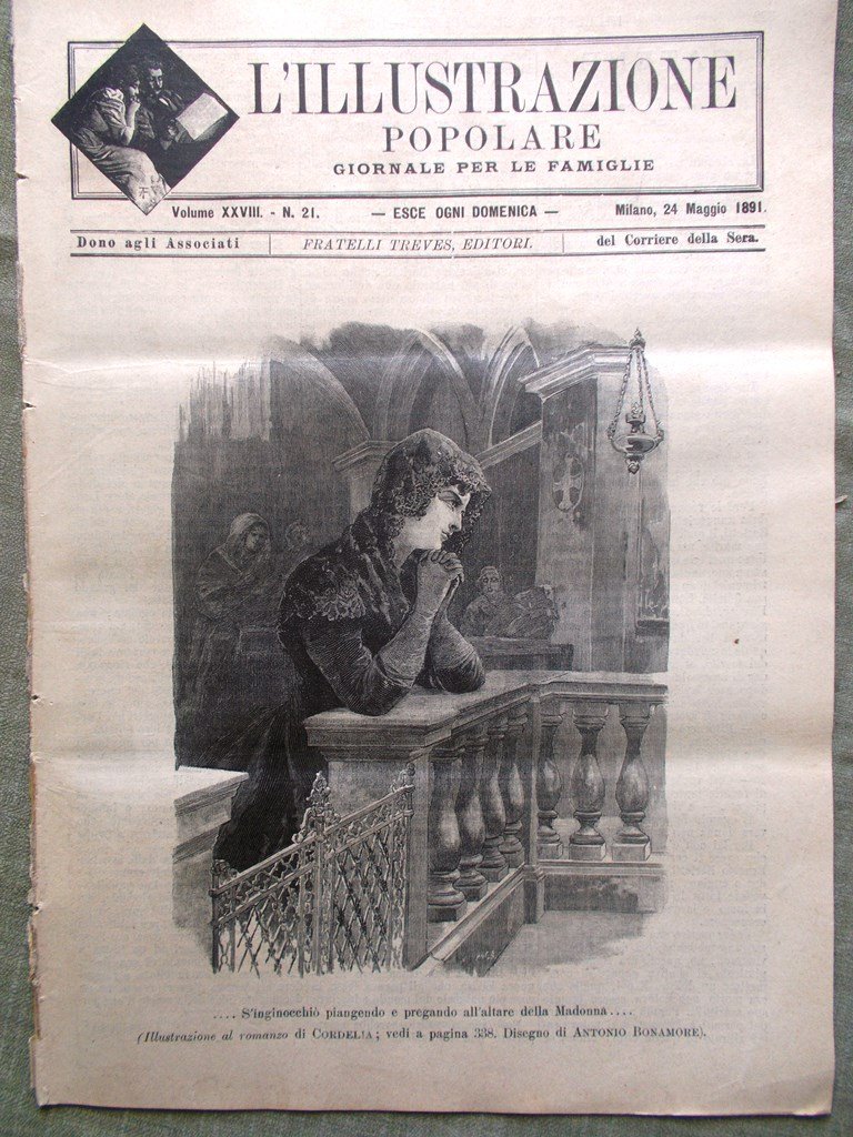 L'illustrazione Popolare 24 Maggio 1891 Esposizione Brera Fava Polo Villamarina
