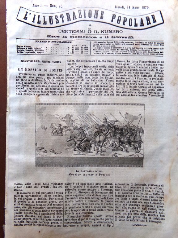 L'illustrazione Popolare 24 Marzo 1870 Castello Windsor Corricolo Napoli Pompei | Immagine Gallery 1