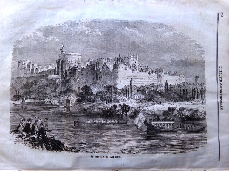 L'illustrazione Popolare 24 Marzo 1870 Castello Windsor Corricolo Napoli Pompei
