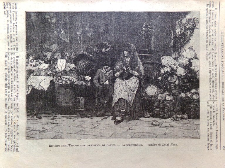 L'illustrazione Popolare 24 Novembre 1889 Ricordi Esposizione Parigi De Amicis