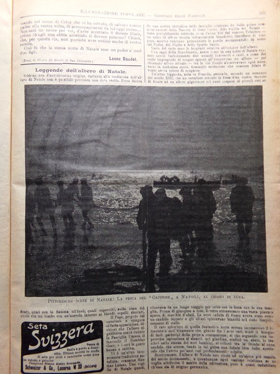 L'Illustrazione Popolare 25 Dicembre 1913 Albero di Natale Infanzia Giocattoli