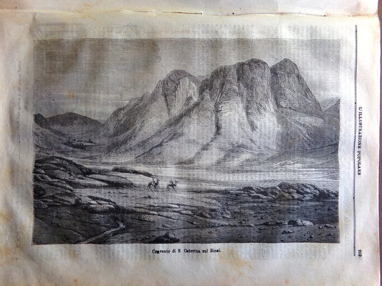 L'Illustrazione Popolare 25 Febbraio 1872 Marocchetti Sinai Castagno Appennino