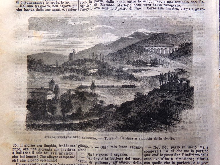 L'Illustrazione Popolare 25 Febbraio 1872 Marocchetti Sinai Castagno Appennino