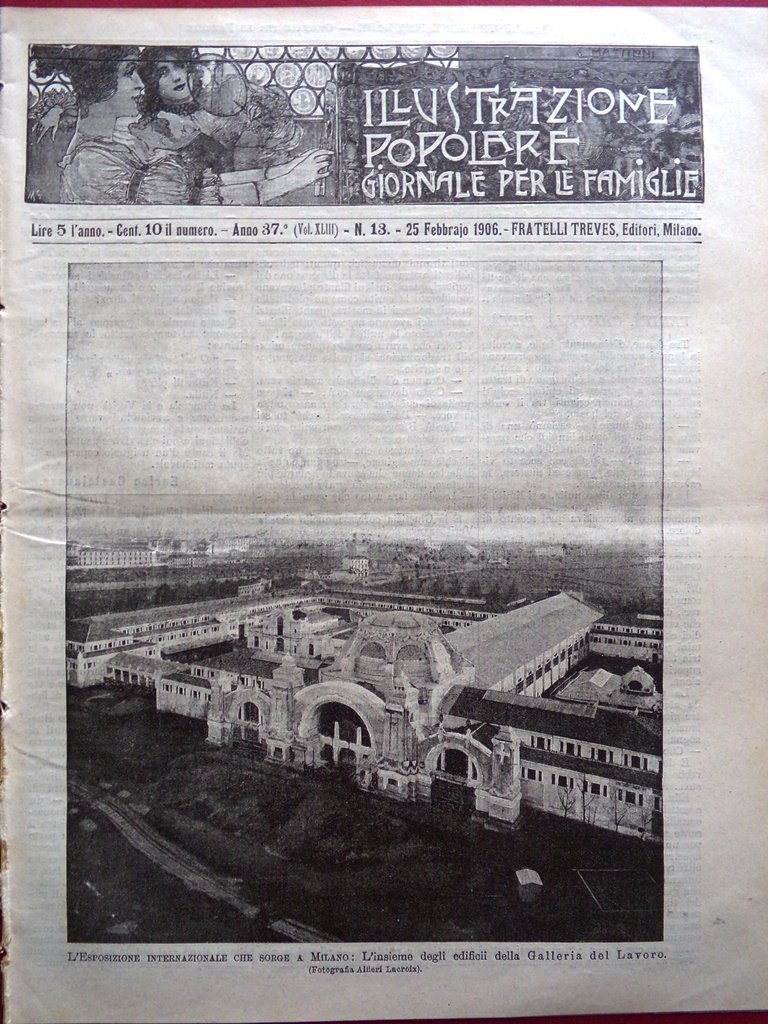 L'illustrazione Popolare 25 Febbraio 1906 Horszowski Carnevale Gor'kij Marchetti | Immagine principale