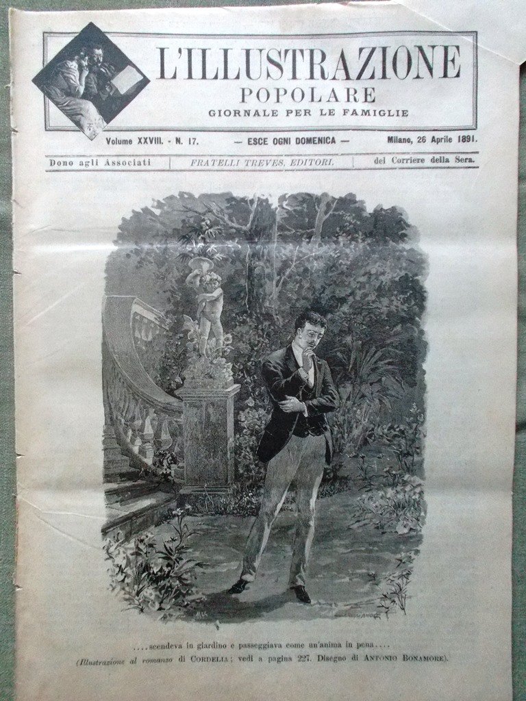 L'illustrazione Popolare 26 Aprile 1891 Milano Via Galvani Polo Medio …