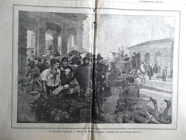 L'Illustrazione Popolare 26 Dicembre 1886 Minghetti Natale Aida Giocattoli Donna