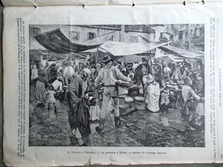 L'Illustrazione Popolare 26 Dicembre 1886 Minghetti Natale Aida Giocattoli Donna