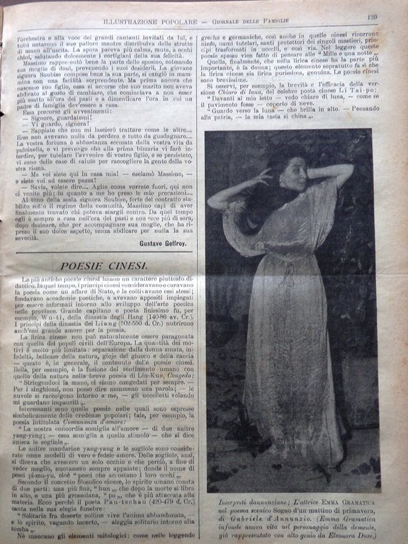 L'Illustrazione Popolare 26 Febbraio 1914 Sofia Wied Hibraim Balli Sardi …