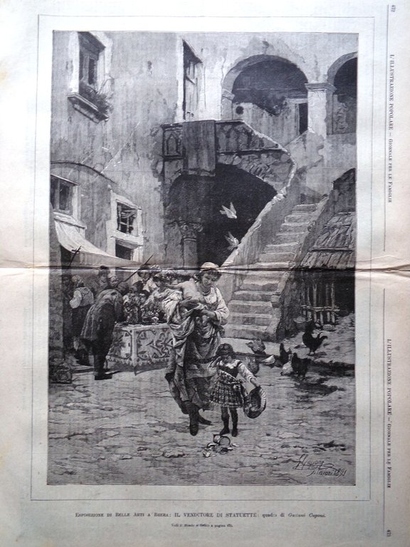 L'illustrazione Popolare 26 Luglio 1891 Gloria Elettricità Francoforte sul Meno