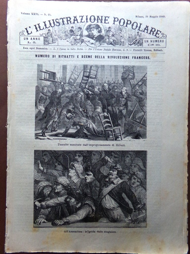 L'illustrazione Popolare 26 Maggio 1889 Speciale Centenario Rivoluzione Francese