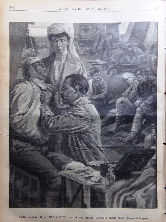 L'Illustrazione Popolare 26 Novembre 1914 WW1 Muller Elisabetta Belgio Maometto