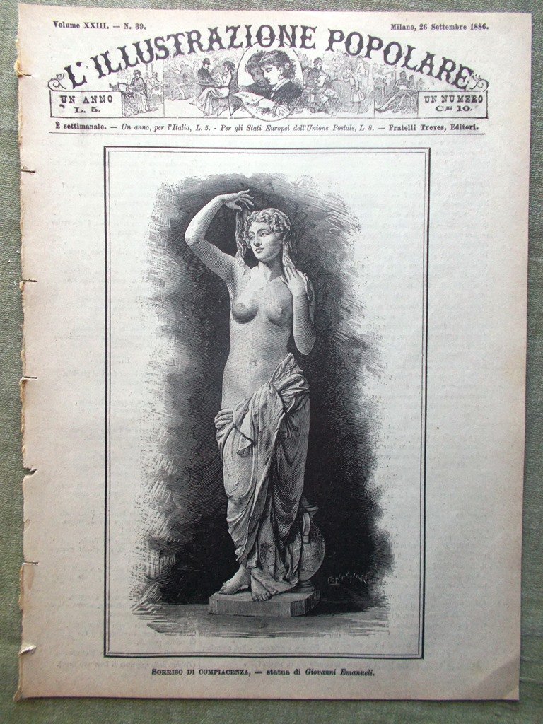 L'illustrazione Popolare 26 Settembre 1886 Istmo Panama Stazione Palermo Monti