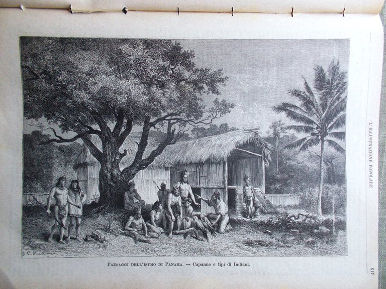 L'illustrazione Popolare 26 Settembre 1886 Istmo Panama Stazione Palermo Monti