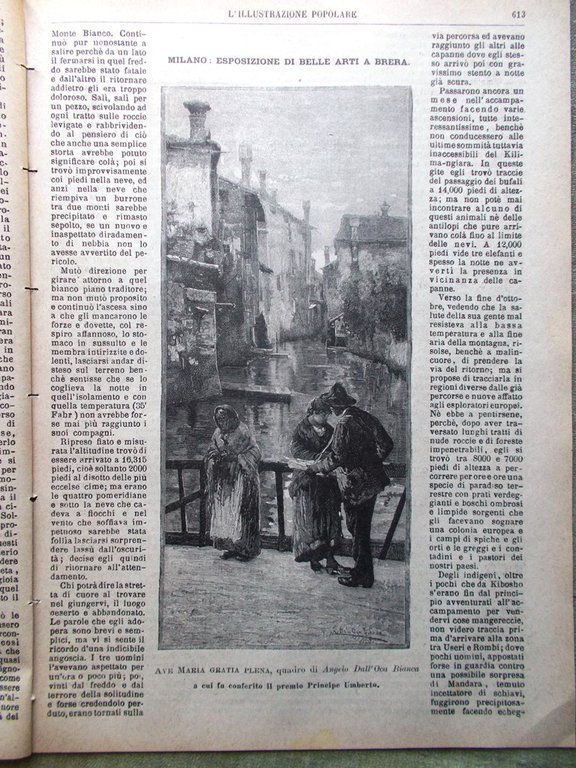 L'illustrazione Popolare 26 Settembre 1886 Istmo Panama Stazione Palermo Monti