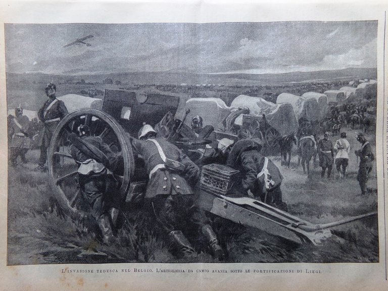 L'Illustrazione Popolare 27 Agosto 1914 WW1 Morte Pio X Invasione …